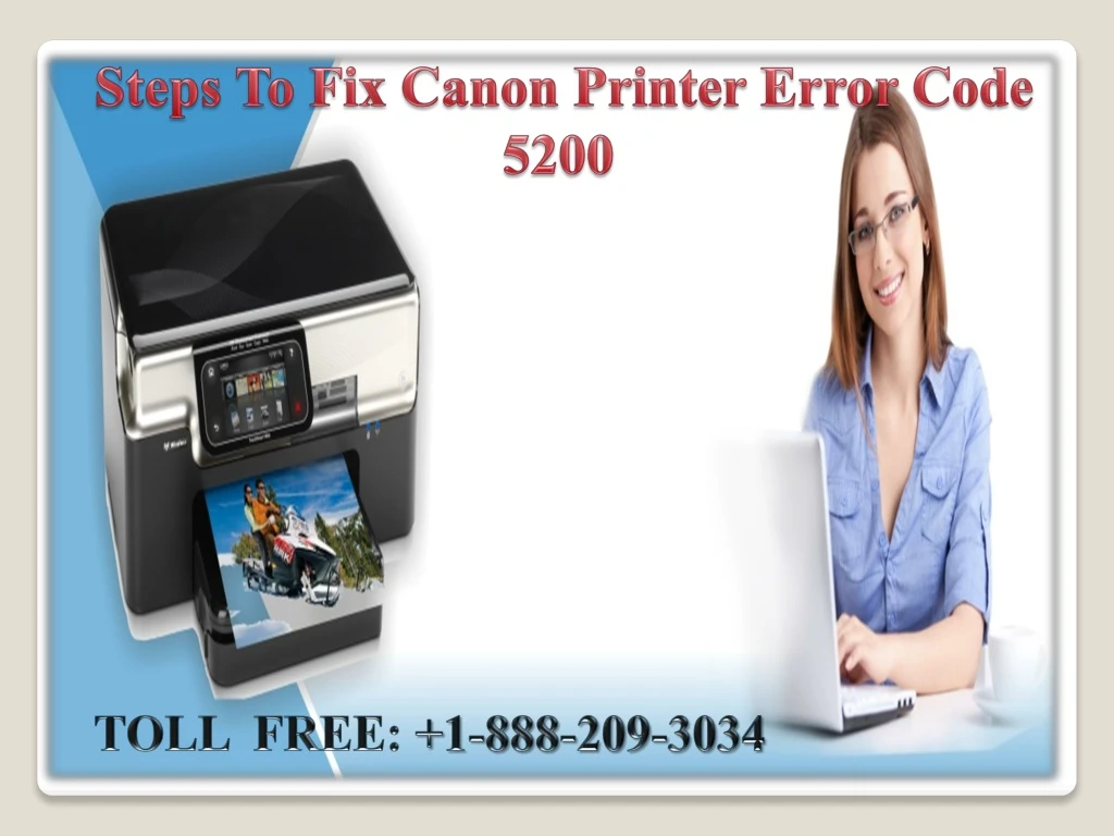 steps to fix canon printer error code 5200