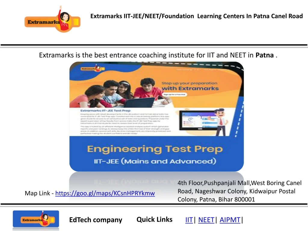 extramarks iit jee neet foundation learning