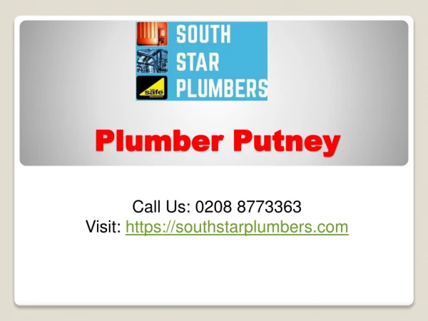 Plumbing Services in Putney