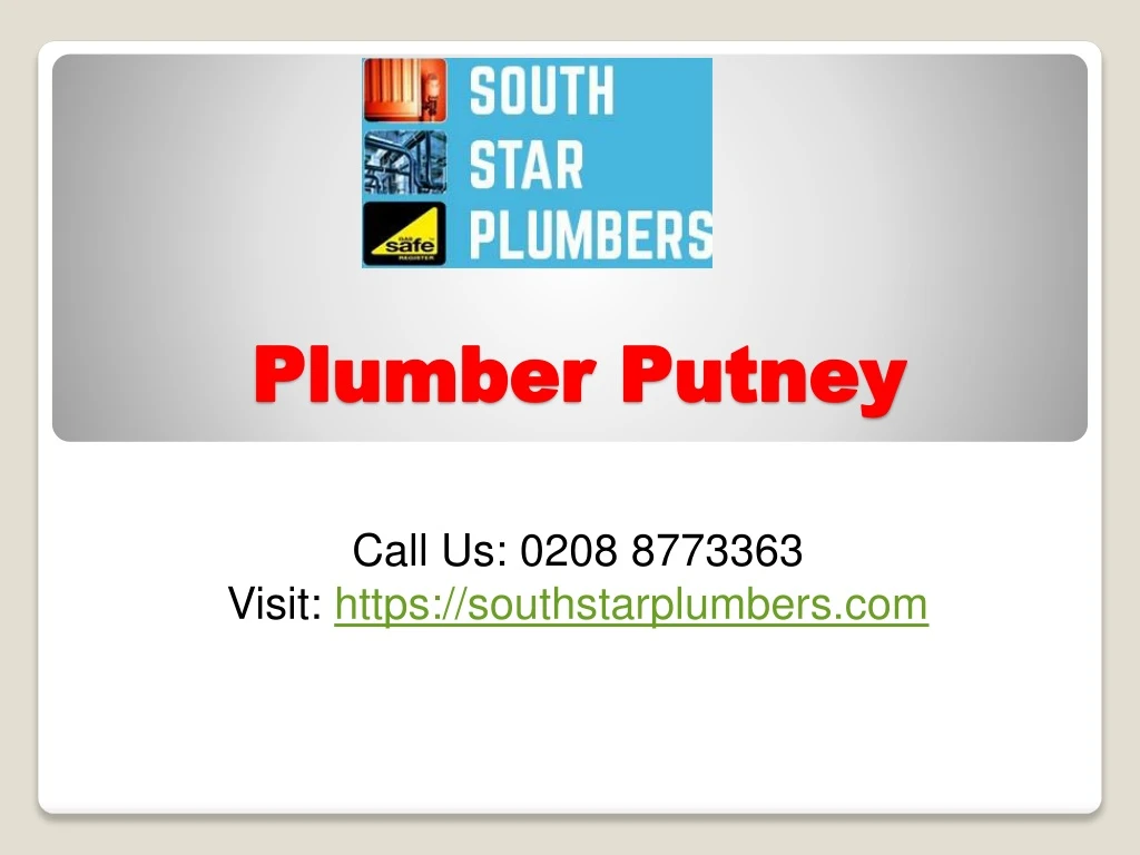 plumber putney