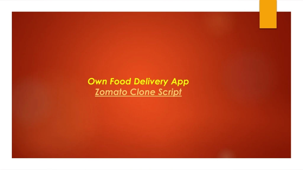 own food delivery app zomato clone script