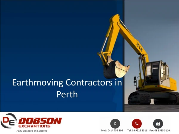 earthmoving contractors in perth