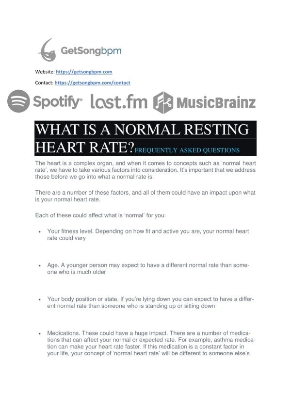 What is a Normal Resting Heart Rate