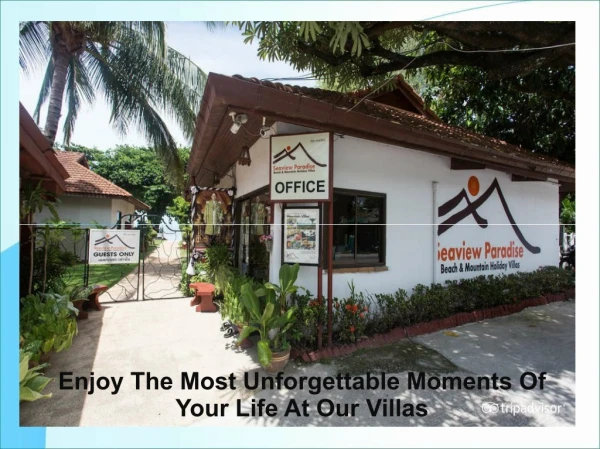 Enjoy The Most Unforgettable Moments Of Your Life At Our Villas