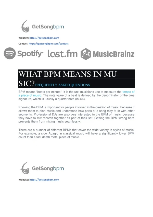 What BPM Means in Music