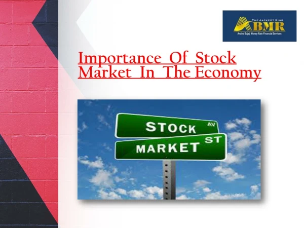 Importance Of Stock Market In The Economy