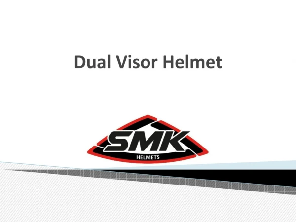 Ride Safe, With a Dual Visor Helmet | SMK Helmets