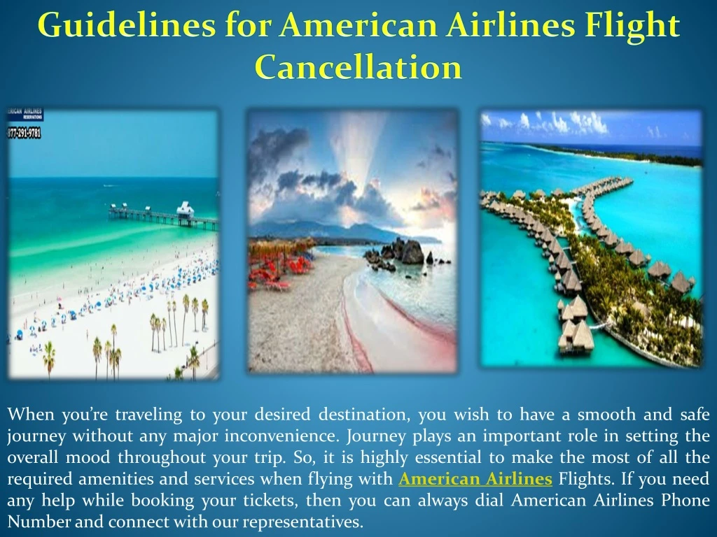 guidelines for american airlines flight