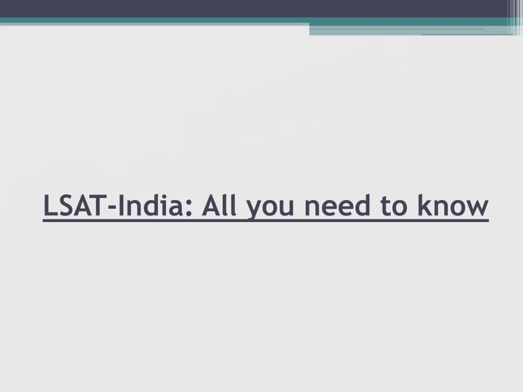 lsat india all you need to know