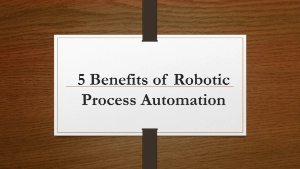 PPT - Robotic Process Automation (RPA) PowerPoint Presentation, Free ...