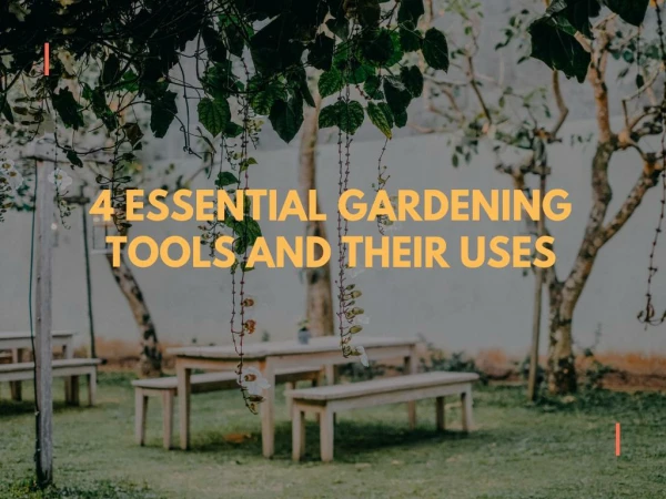 4 Essential Gardening Tools and their Uses