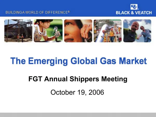 The Emerging Global Gas Market