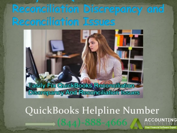 Easily Fix QuickBooks Reconciliation Discrepancy And Reconciliation Issues