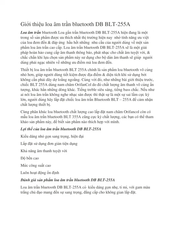 gi i thi u loa m tr n bluetooth db blt 255a