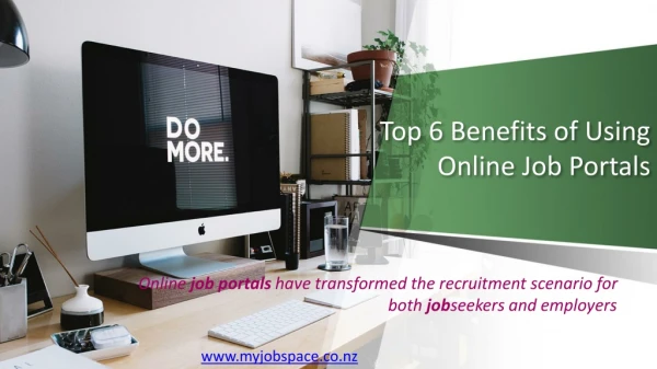 Top 5 Benefits of Using Online Job Portals