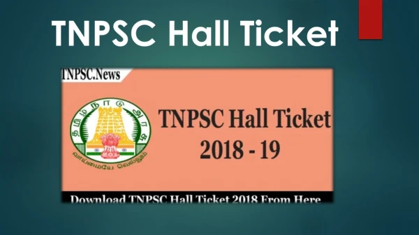 TNPSC Hall Ticket 2019 Download Tamil Nadu PSC Admit Cards Here