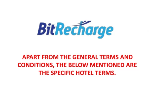 BITRECHARGE-One for all Cryptocurrency travel booking.