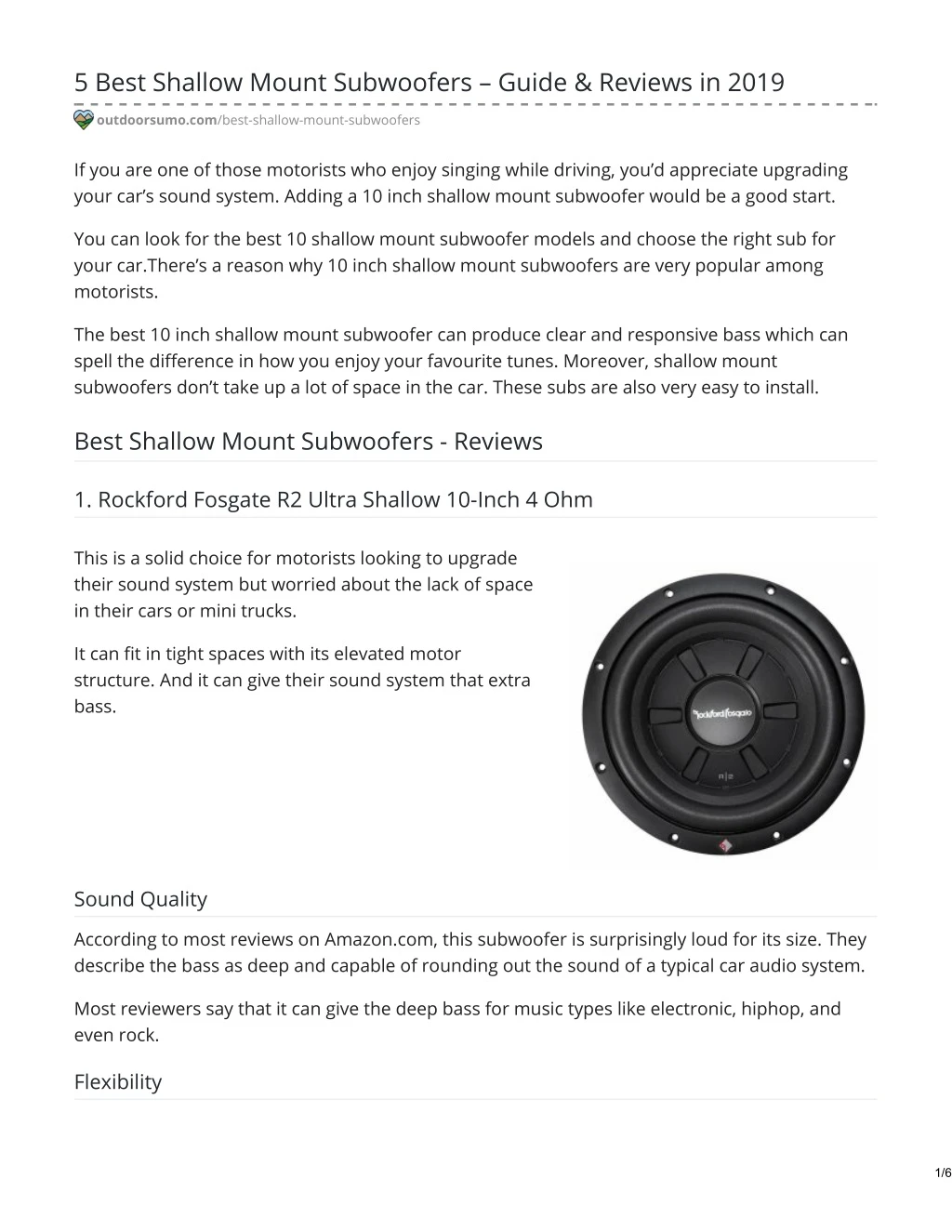 5 best shallow mount subwoofers guide reviews