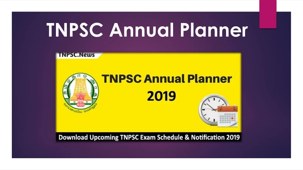 tnpsc annual planner