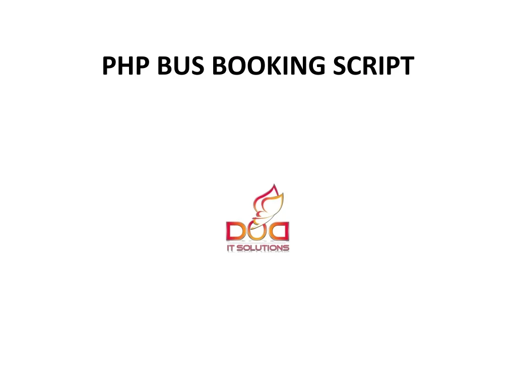 php bus booking script