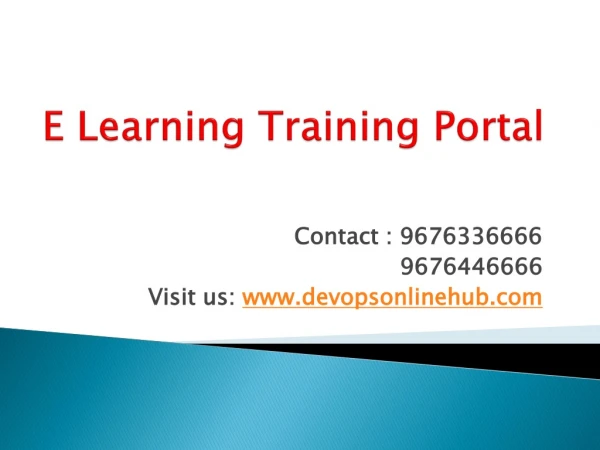 E-learning Training Portal | Portal- e learning