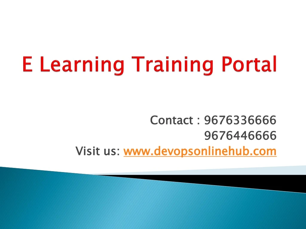 e learning training portal