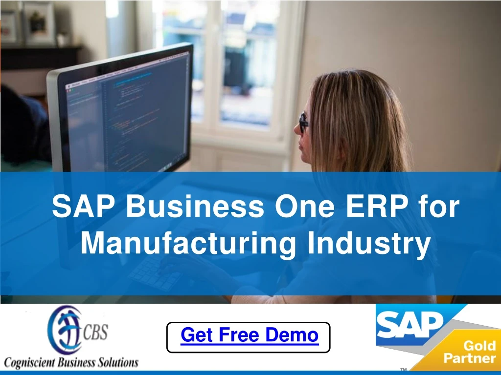 sap business one erp for manufacturing industry