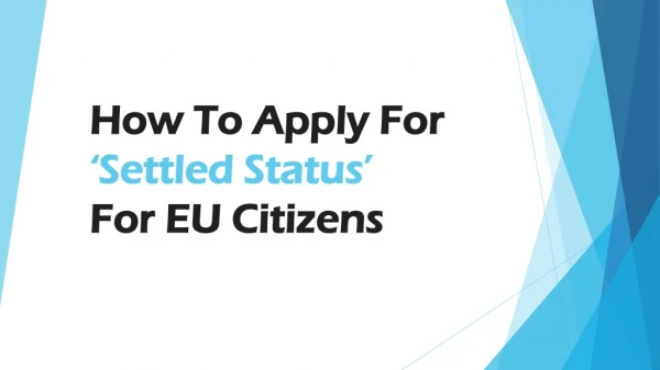 How To Apply For Settled Status