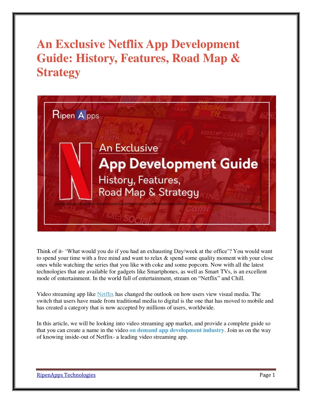 an exclusive netflix app development guide