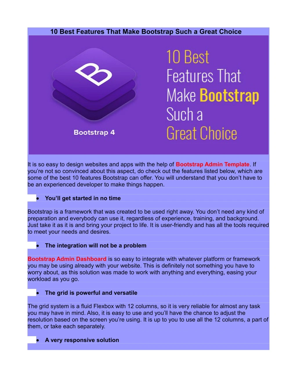 10 best features that make bootstrap such a great