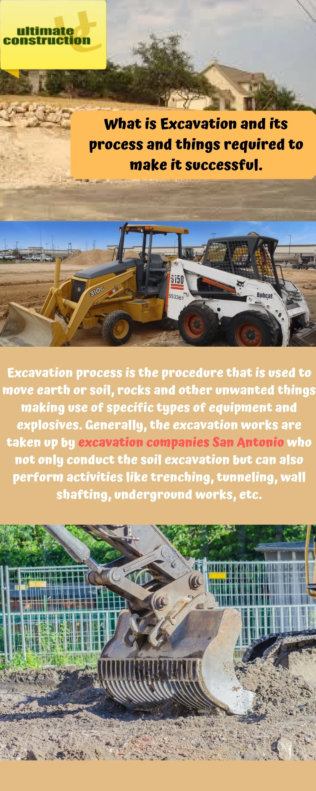 what is excavation and its process and things