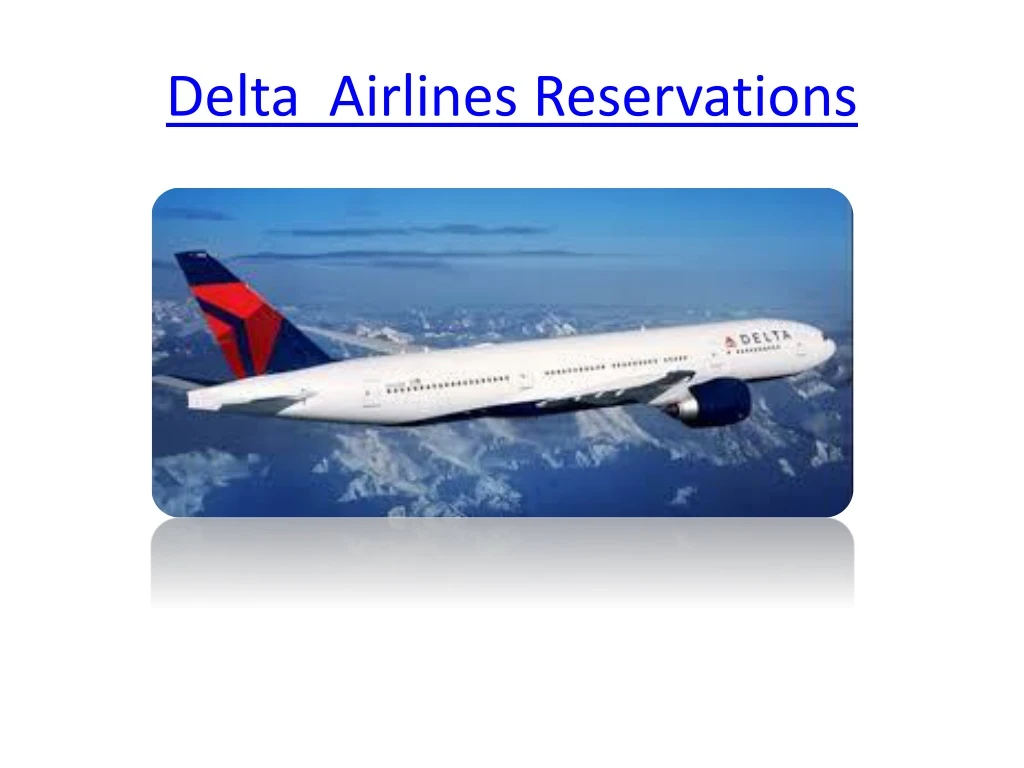 delta airlines reservations