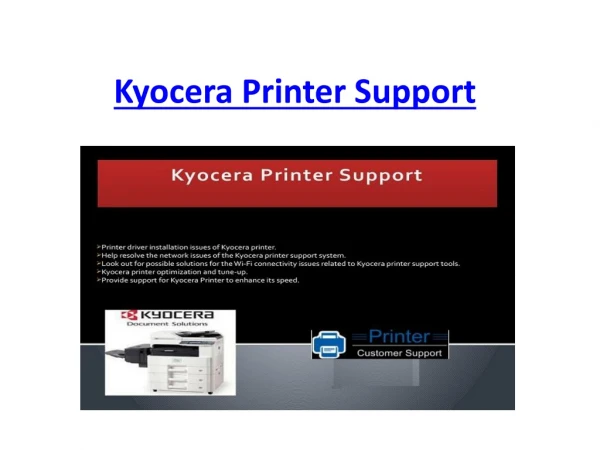 Kyocera Printer Support 800-235-0051 Customer Service Toll-free Number