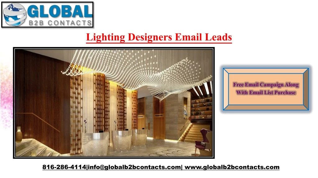 lighting designers email leads
