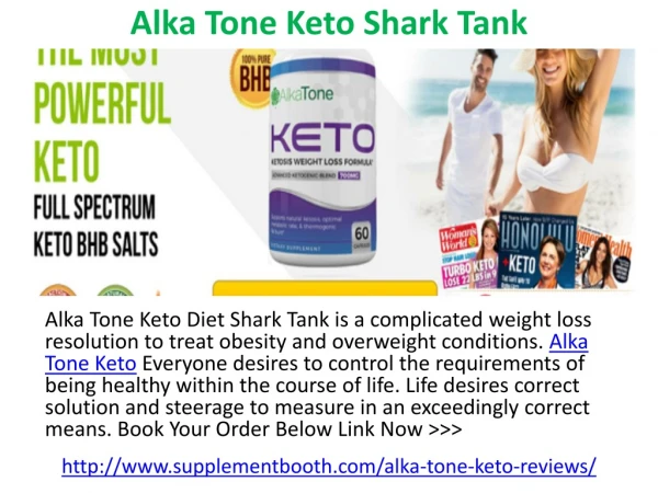 Alka Tone Keto Shark Tank Diet Quick Fat Burner and Look Slim Fit Without any Side Effects