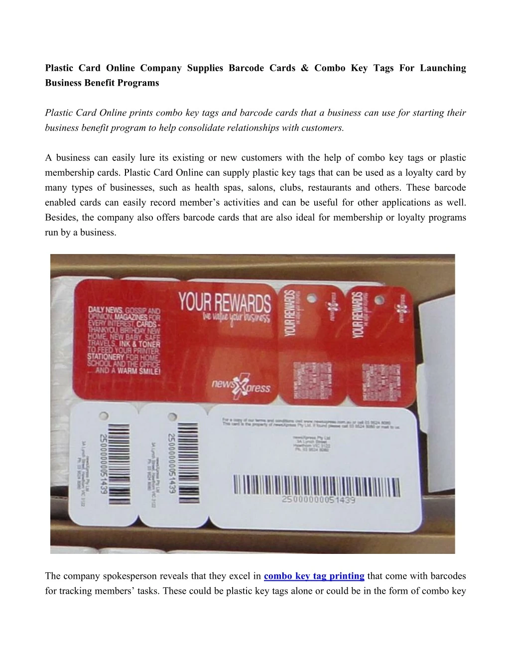 plastic card online company supplies barcode