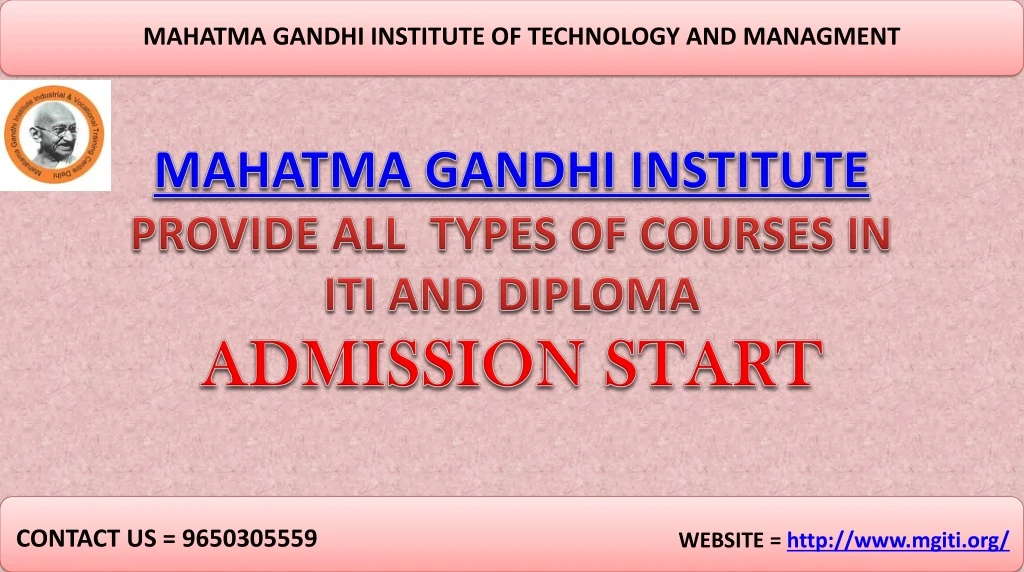 mahatma gandhi institute of technology