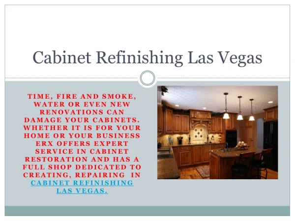 Cabinet Refinishing Las Vegas