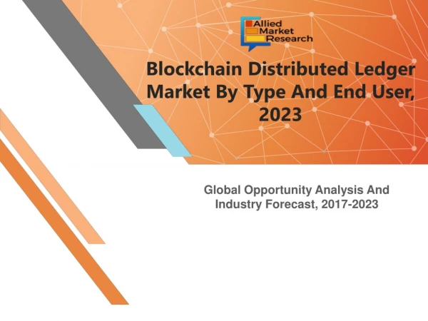 Blockchain distributed ledger market - Future trends