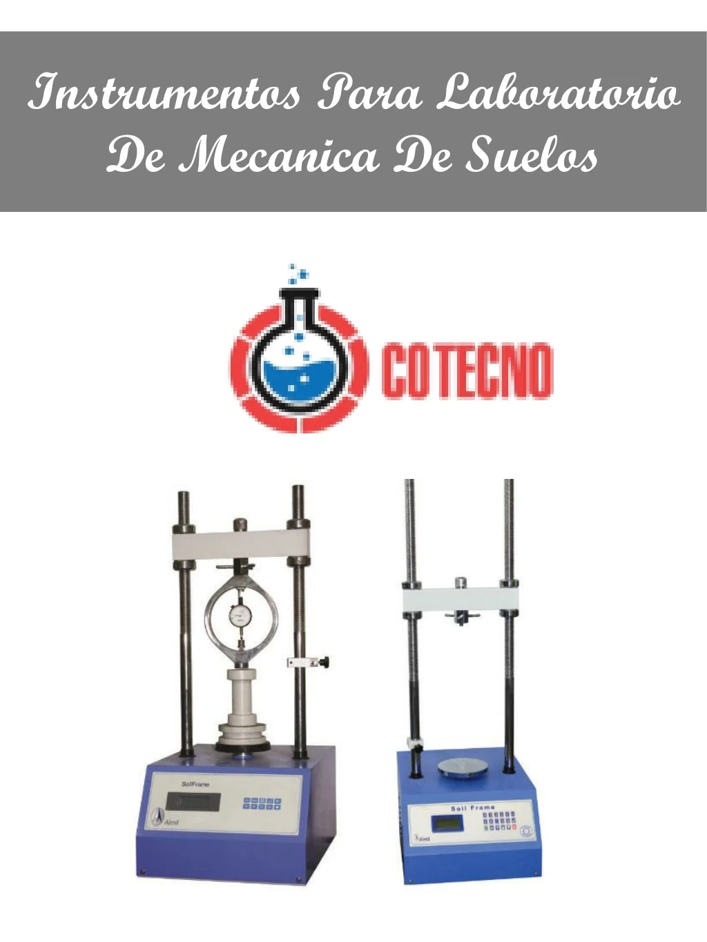instrumentos para laboratorio de mecanica de suelos