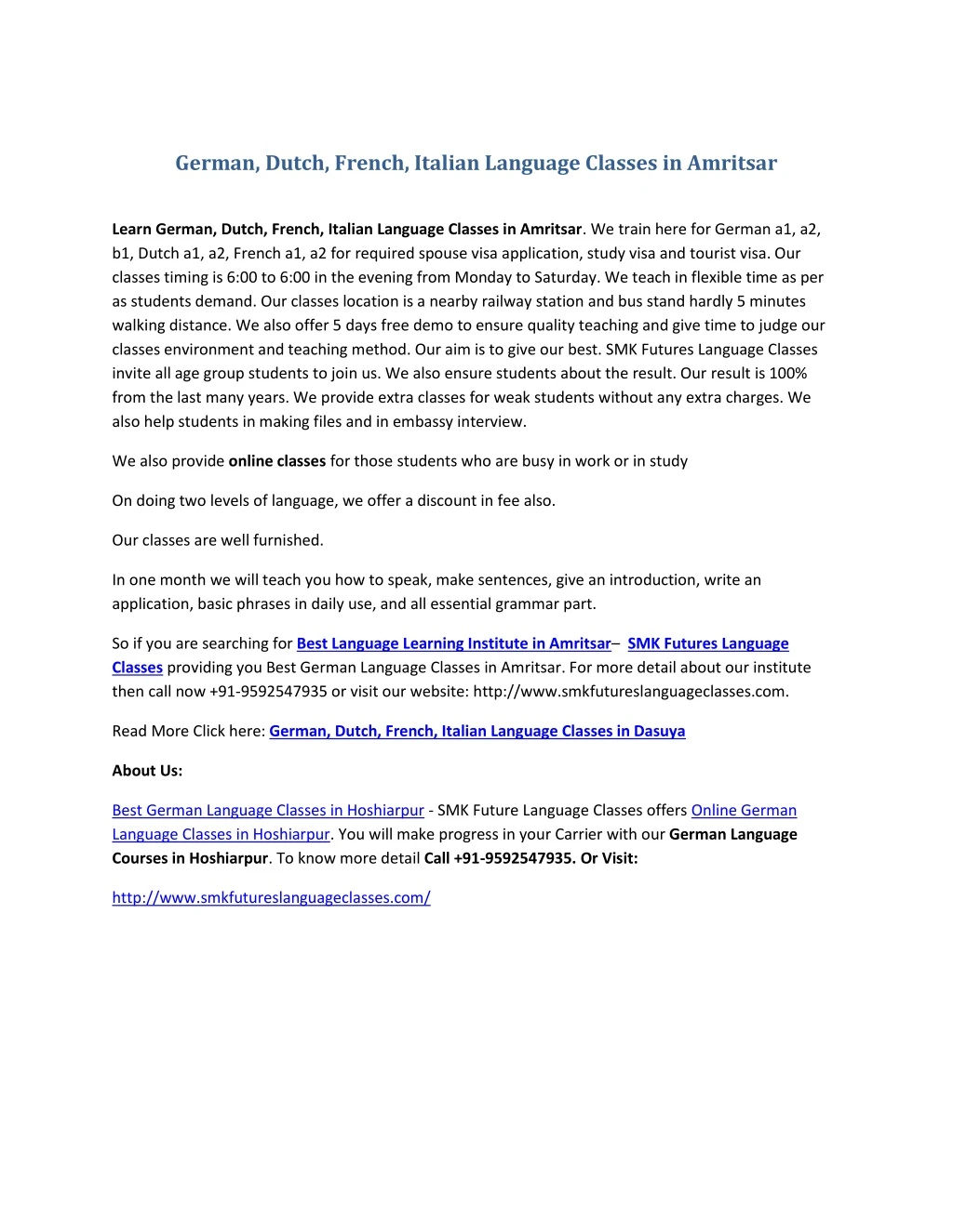 german dutch french italian language classes