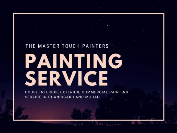Professional House Painters Mohali - The Master Touch Painters
