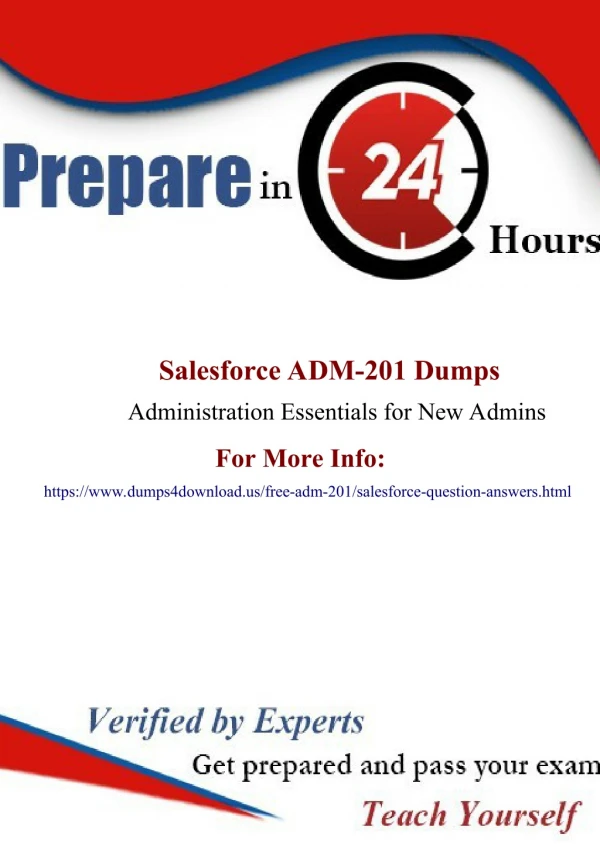 Download Latest 2019 Salesforce ADM-201 Dumps - Dumps4Download.us