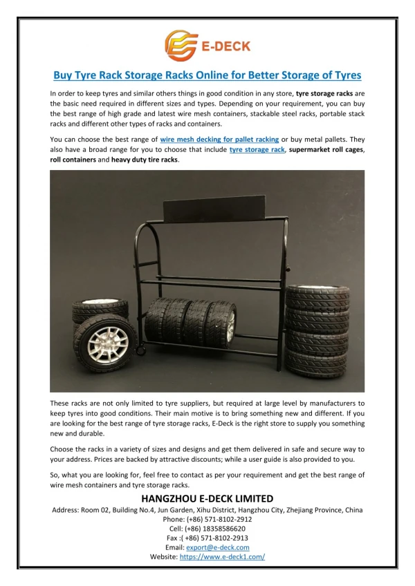 Buy Tyre Rack Storage Racks Online for Better Storage of Tyres