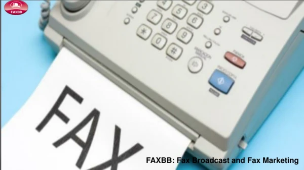 FAXBB: Fax Broadcast and Fax Marketing