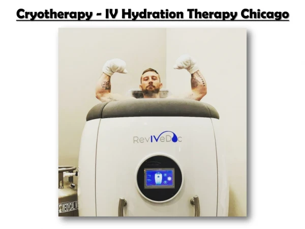 Cryotherapy - IV Hydration Therapy Chicago