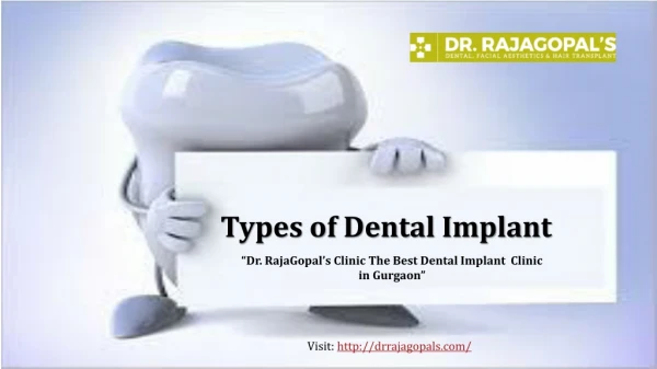 Best Dental Implant Clinic in Gurgaon | Dr. RajaGopal's Clinic