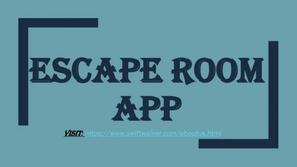 Escape room app