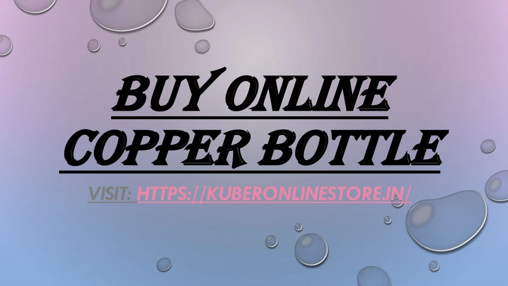 buy online copper bottle