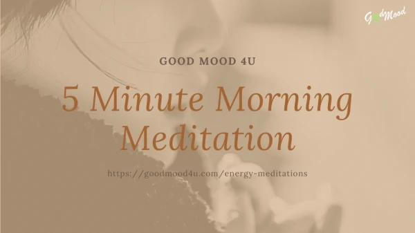 5 Minute Depression Mindful Meditation - Good Mood 4U
